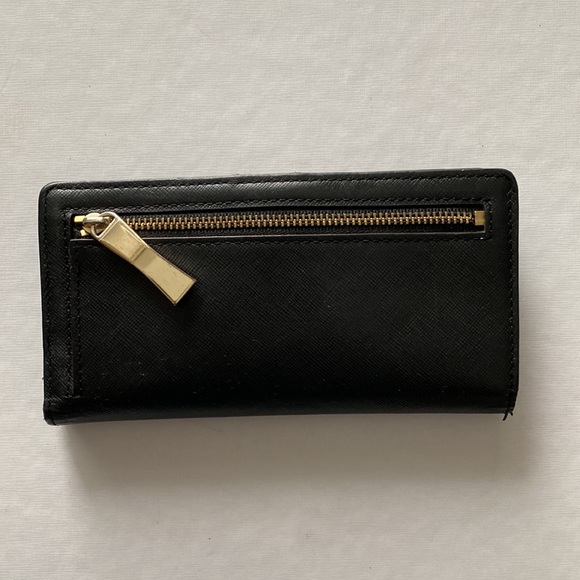 🖤✨BLACK AND GOLD KATE SPADE LEATHER LONG WALLET CARD HOLDER🖤✨ - Picture 5 of 5